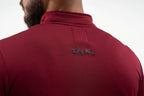 Maroon jacket with 'TAUR' logo on the back against a white background